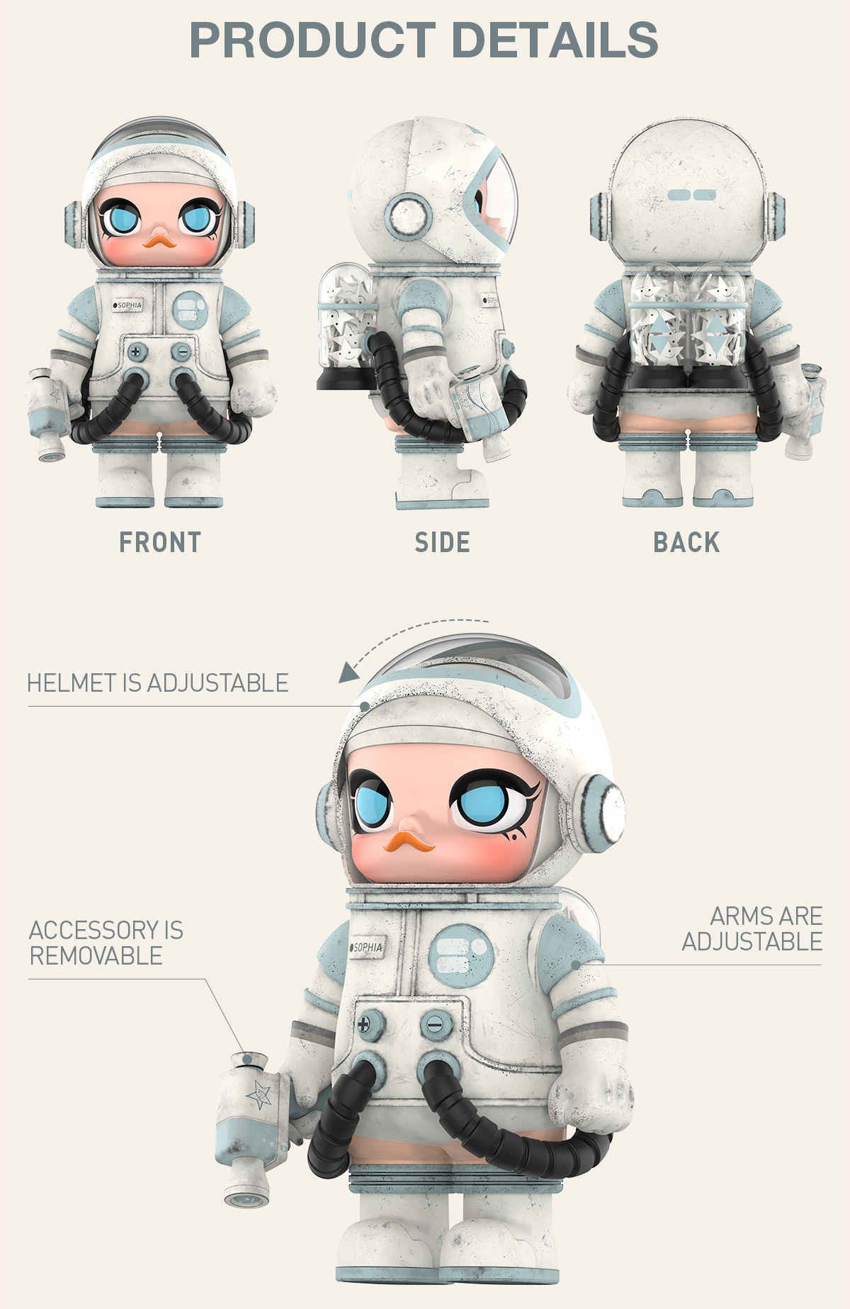 MEGA SPACE MOLLY 400% Ashley Wood|POP MART US Official
