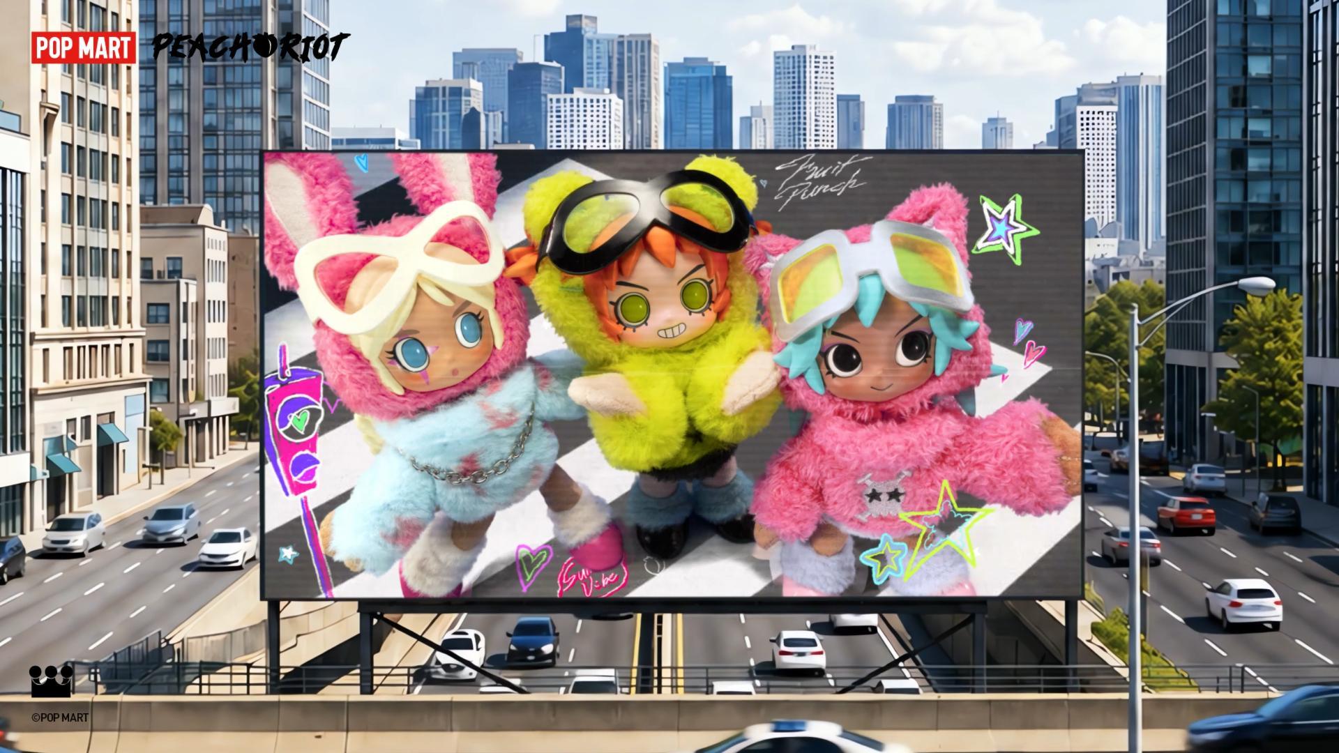 Peach Riot Fruit Punch Series Plush Doll Pendant - POP MART (Canada)
