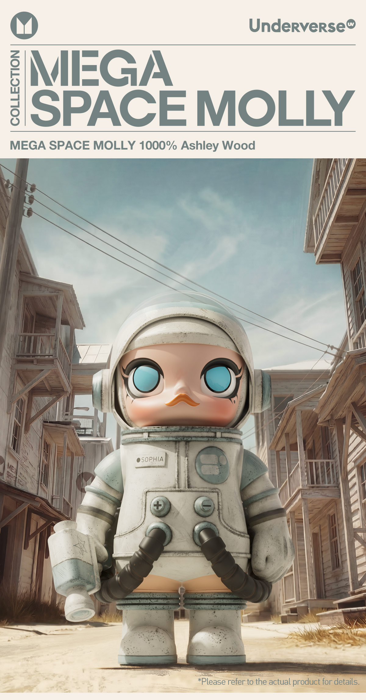 MEGA SPACE MOLLY 1000% Ashley Wood - POP MART (United States)