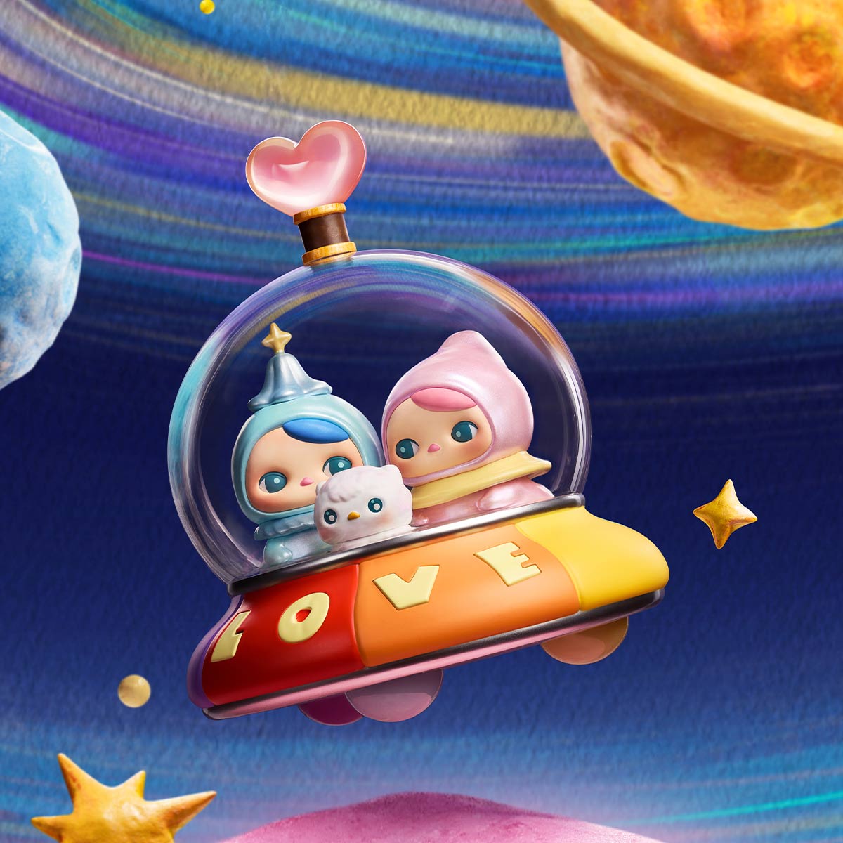 PUCKY Love Across Galaxies Figure