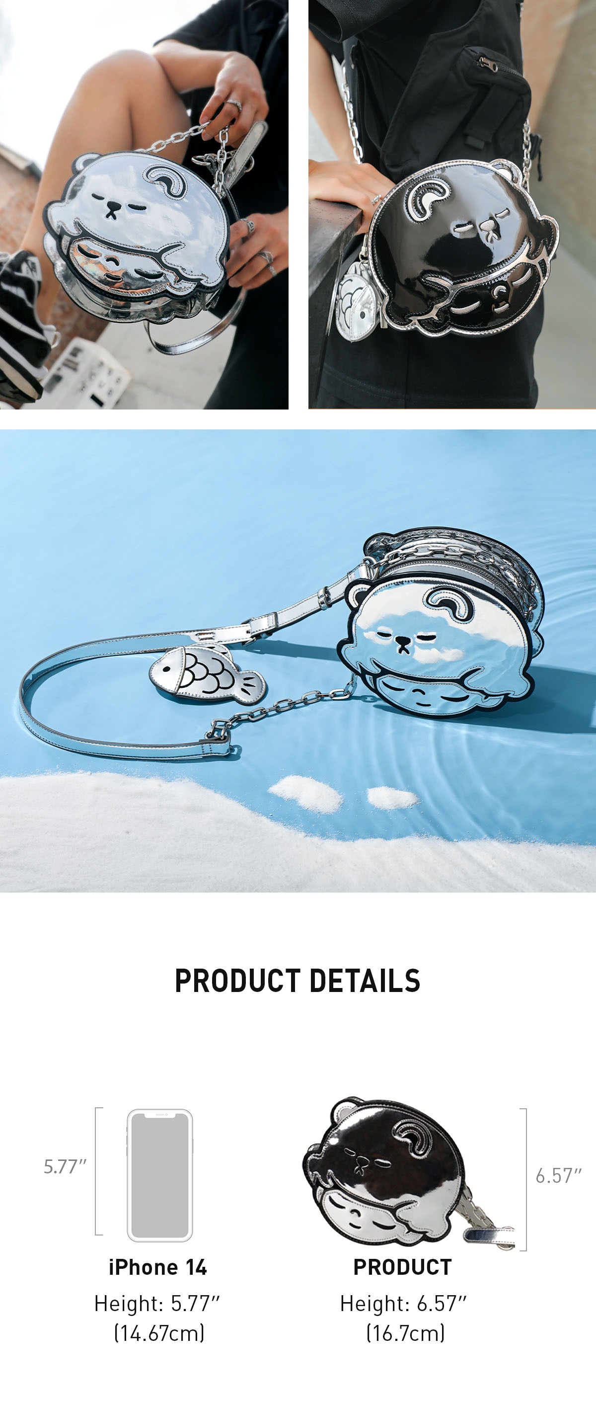 DIMOO Aquarium Series-Messenger Bag(Polar Bear) - Bag - POP DIMOO Aquarium Series-Messenger Bag(Polar Bear) - Bag - POP