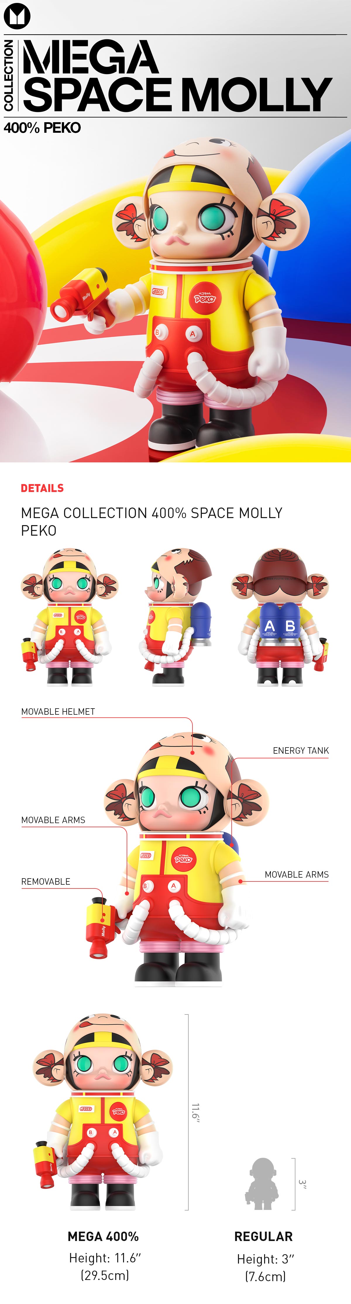 MEGA SPACE MOLLY 400% PEKO | MEGA 400% | Pop Mart - POP MART