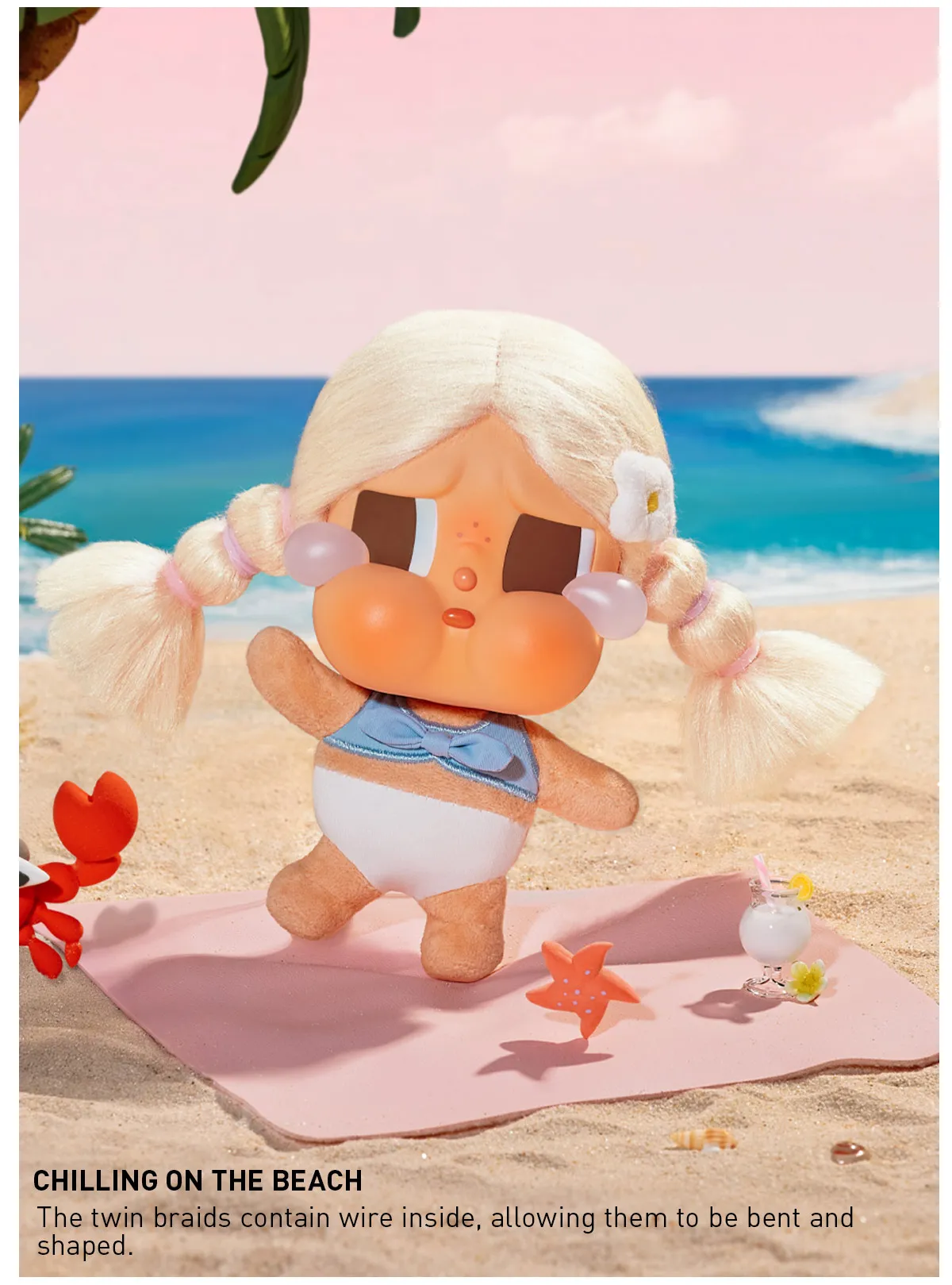 CRYBABY Vacation Mode On Series-Vinyl Plush Pendant Blind Box|POP