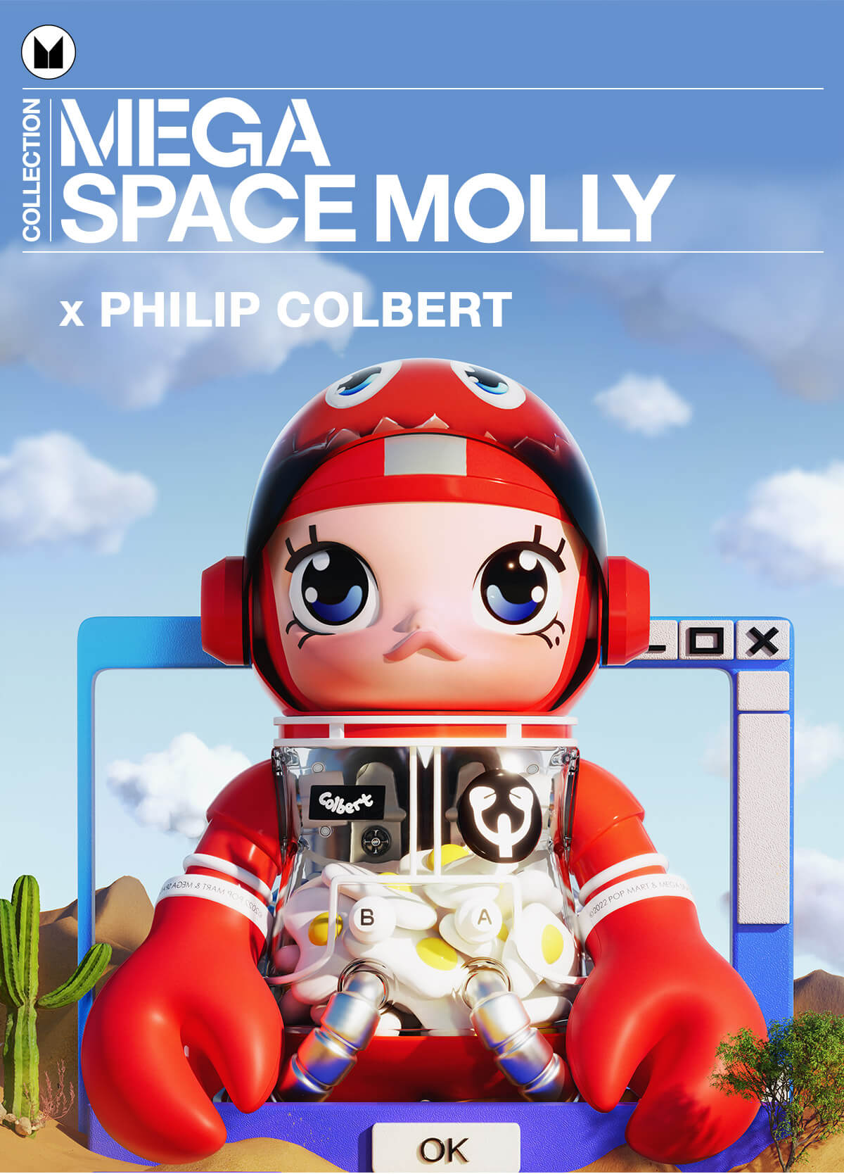 MEGA COLLECTION 1000% SPACE MOLLY x PHILIP COLBERT - Mega