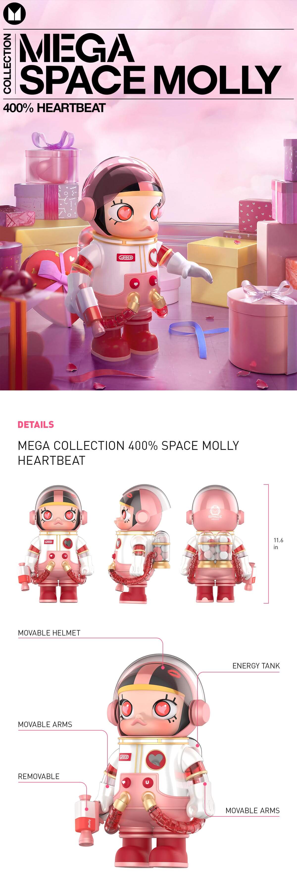 特売特典付 SPACE MOLLY HEARTBEATMEGA コレクション 400％ その他