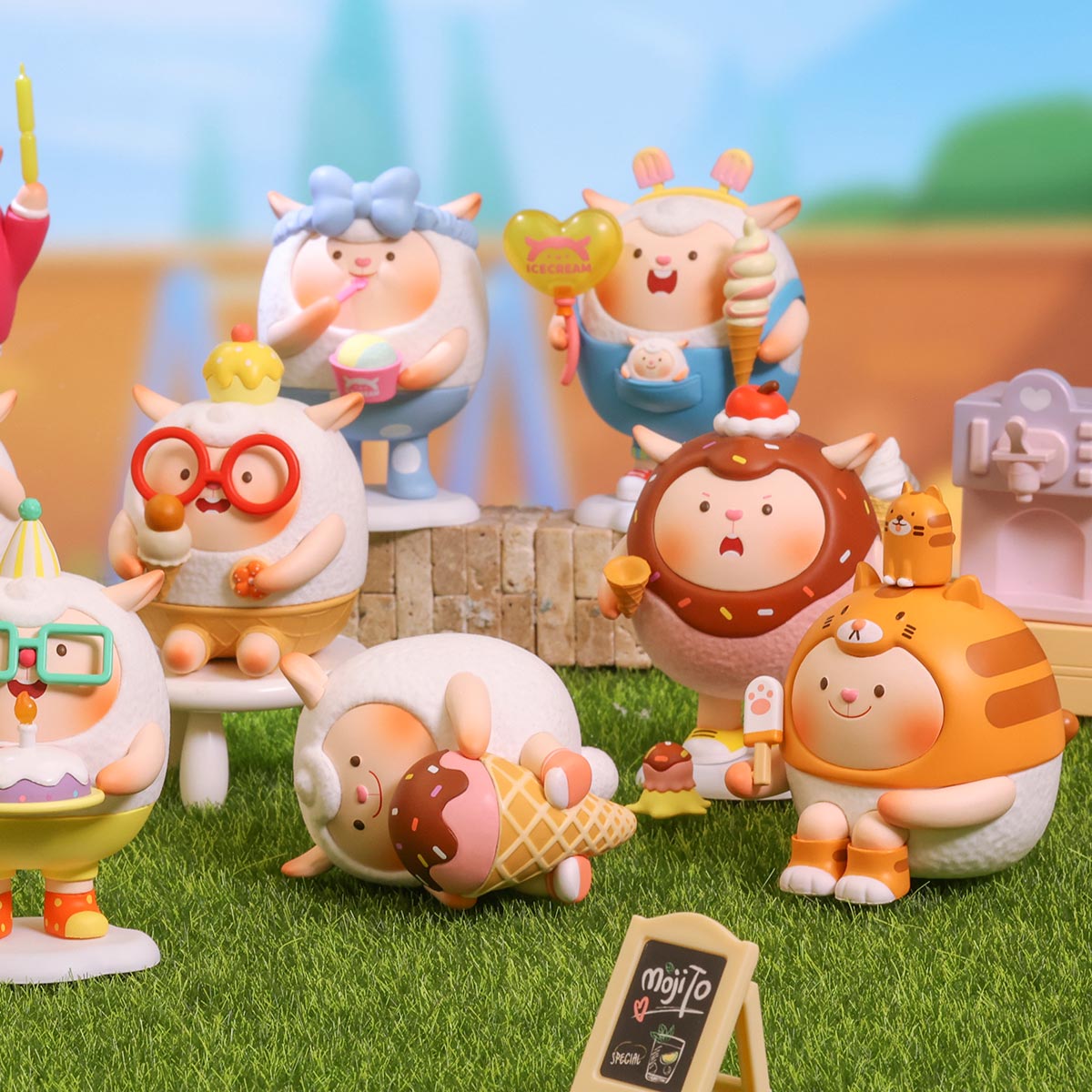 ポップマート POPMART Flying Dong Dong フィギュアセット Flying DongDong I Love Ice Cream Series - POP MART (United