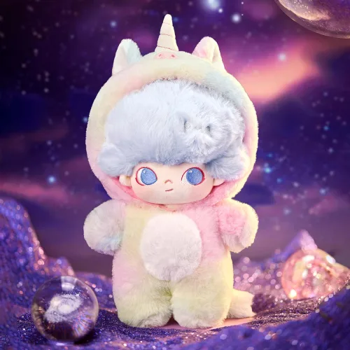 DIMOO – Colección “¡Nada de Dormir Esta Noche!”  Muñeco de Algodón 20cm ( Unicornio)