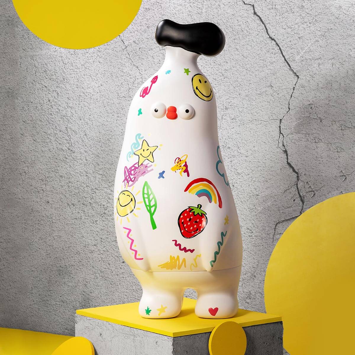 新品　FLABJACKS Banana boo バナナブー Pop Mart Official Mega Collection 1000% Flabjacks Banana Boo