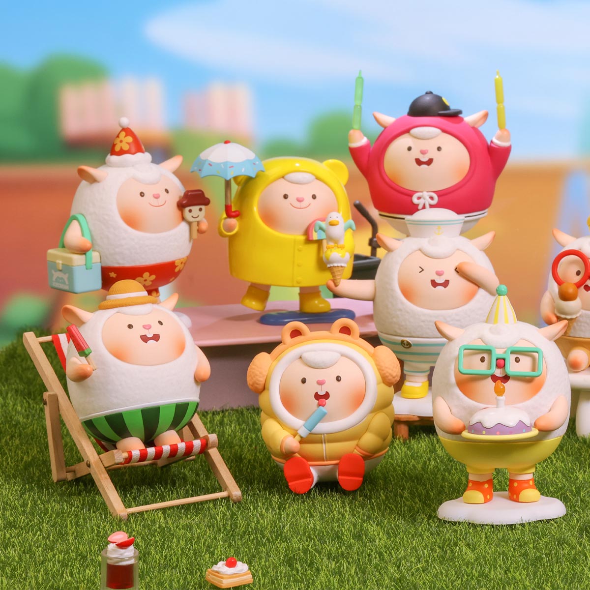 ポップマート POPMART Flying Dong Dong フィギュアセット Flying DongDong I Love Ice Cream Series - POP MART (United